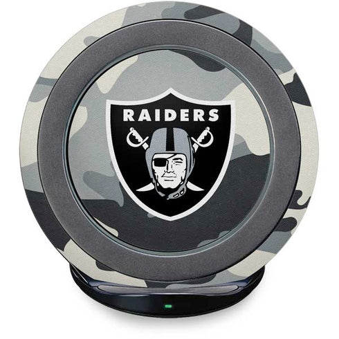 NFL Las Vegas Raiders Camo Fast Charge Wireless Charging Stand Skin